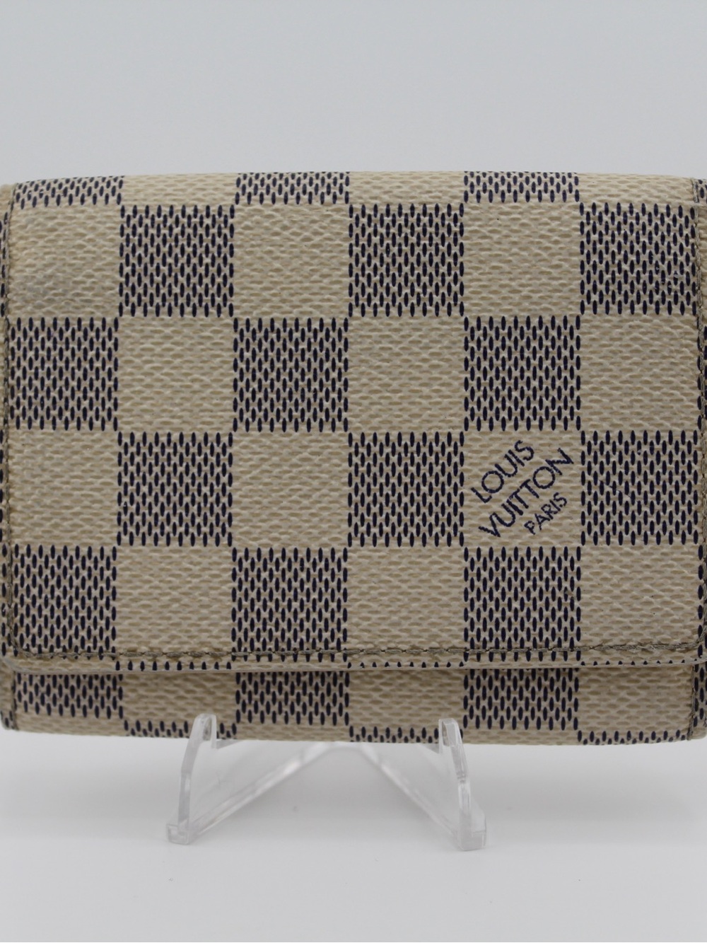 Louis Vuitton Damier Azur Small Wallet - Cream and Blue Check